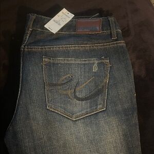 Express Indigo Straight Leg Jeans